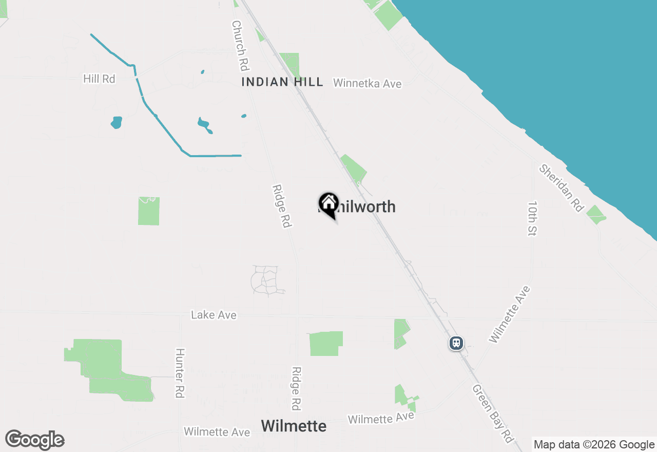 Map of 562 Earlston Road, Kenilworth, IL 60043