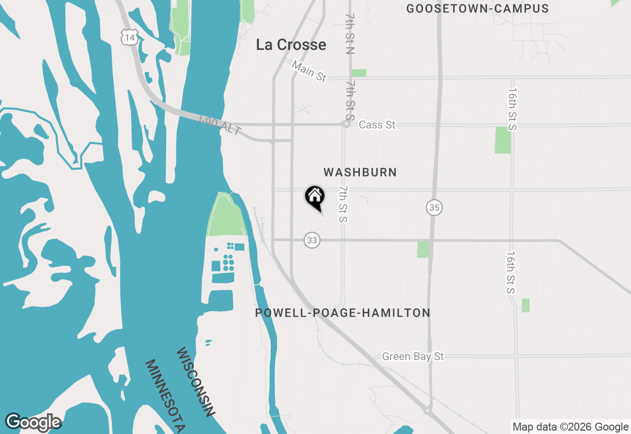 Map of 921 5th Ave S, La Crosse, WI 54601