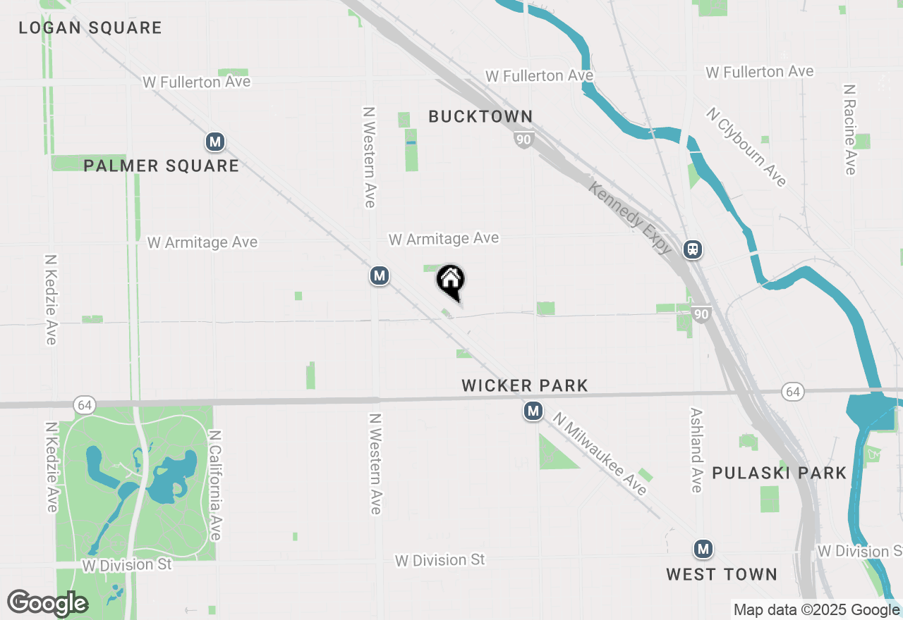 Map of 1804 N Leavitt Street, Chicago, IL 60647