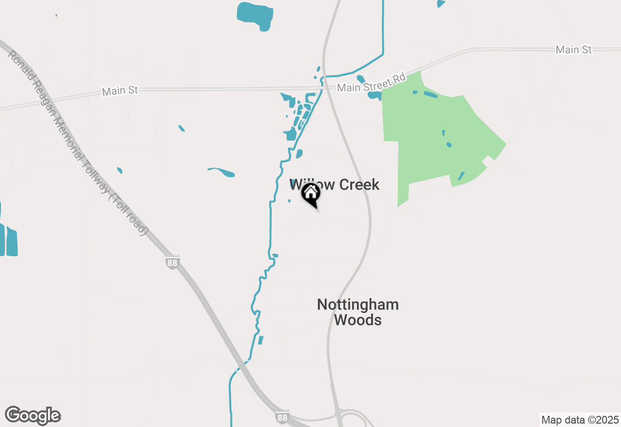 Map of 43W830 Willow Creek Drive, Elburn, IL 60119