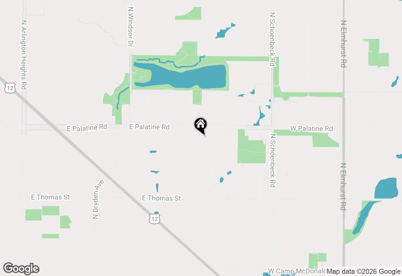 Map of 2114 E Robinhood Lane, Arlington Heights, IL 60004