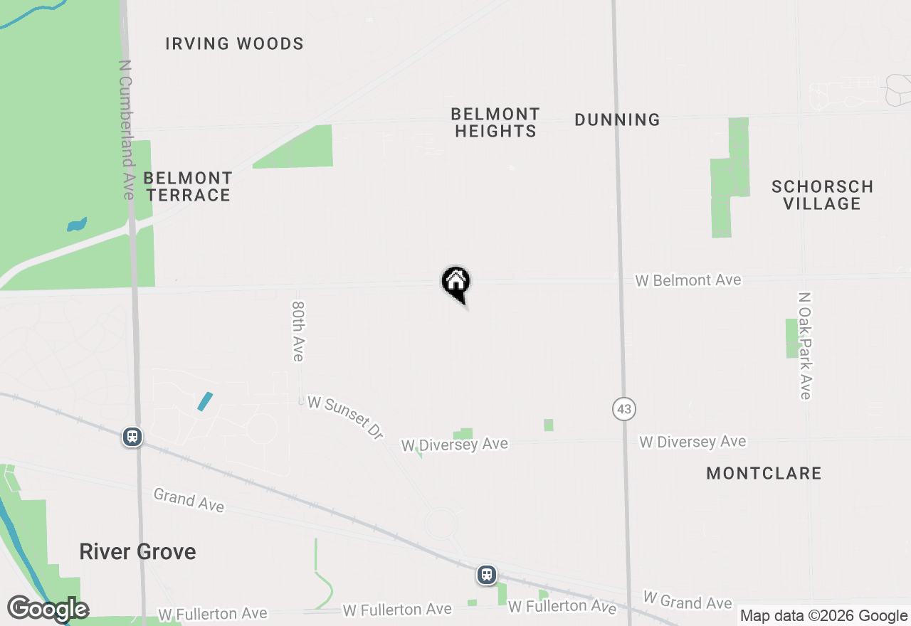 Map of 3108 N 76th Avenue, Elmwood Park, IL 60707