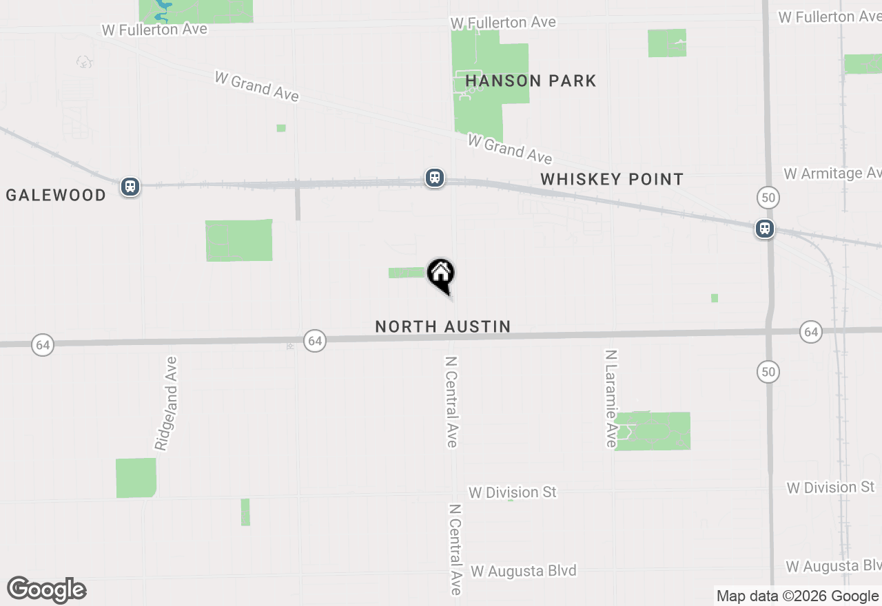 Map of 1653 N Parkside Avenue, Chicago, IL 60639