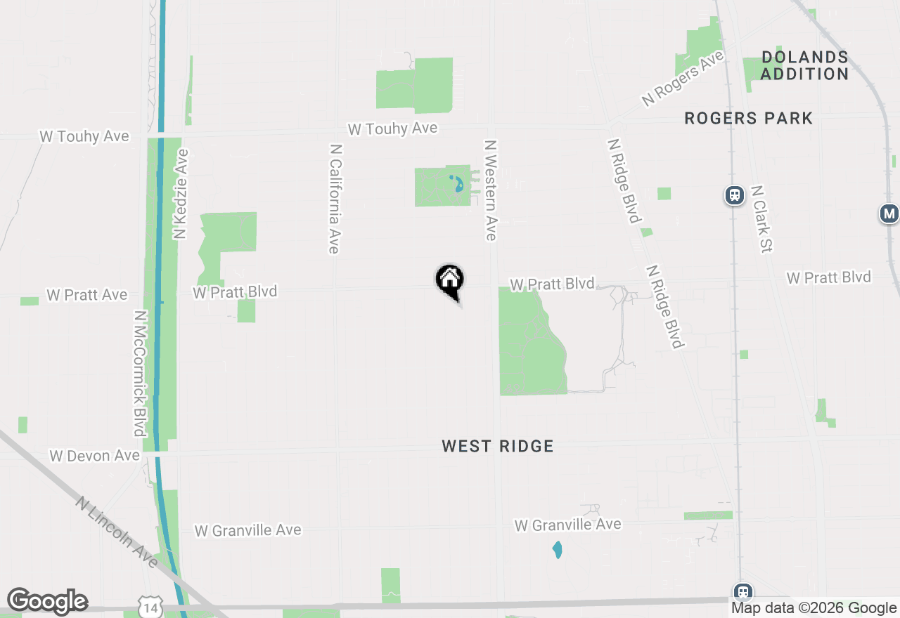 Map of 6724 N Campbell Avenue #2, Chicago, IL 60645