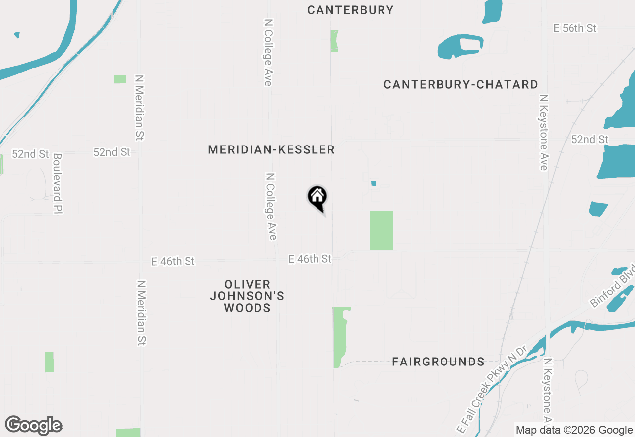 Map of 4840 Winthrop Avenue, Indianapolis, IN 46205