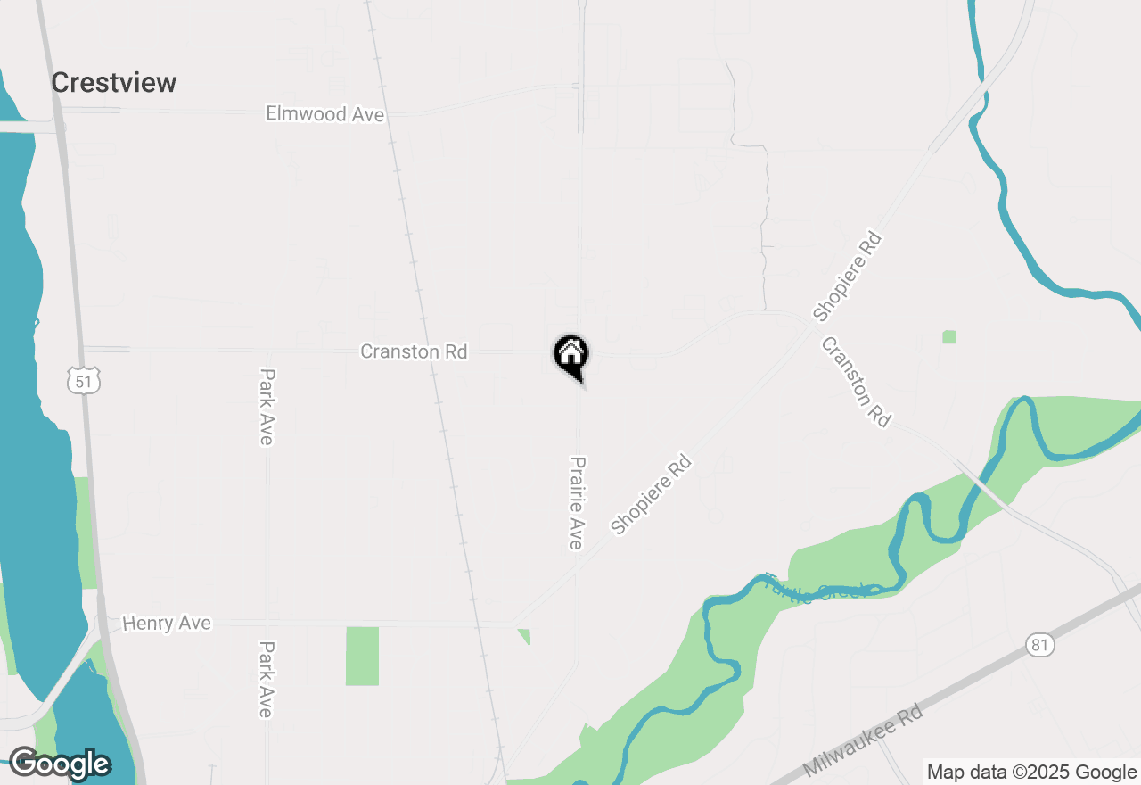 Map of 2116 Prairie Avenue, Beloit, WI 53511