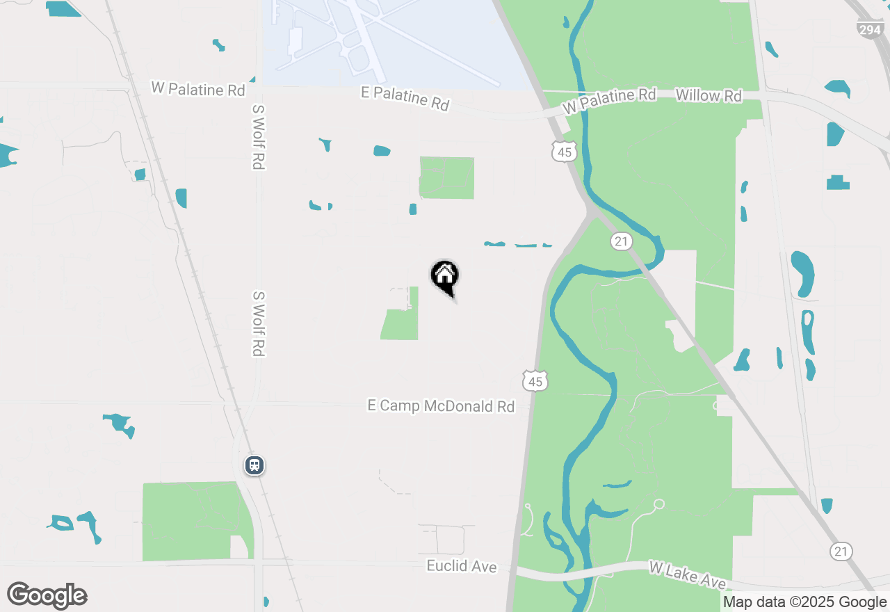 Map of 1716 N Beech Road, Mount Prospect, IL 60056