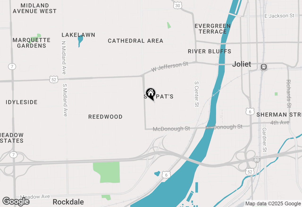 Map of 202-204 Willow Avenue, Joliet, IL 60436