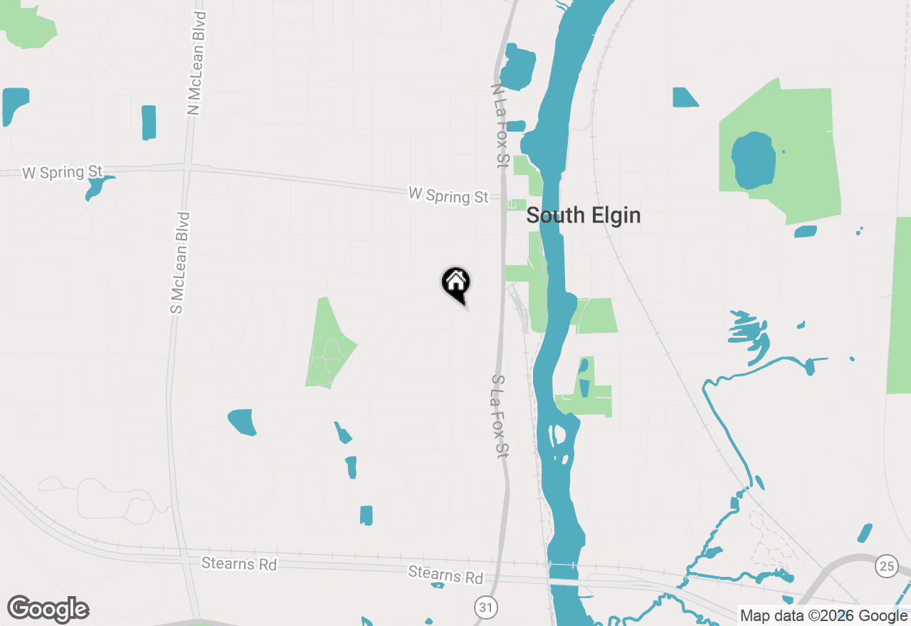 Map of 263 S Collins Street, South Elgin, IL 60177