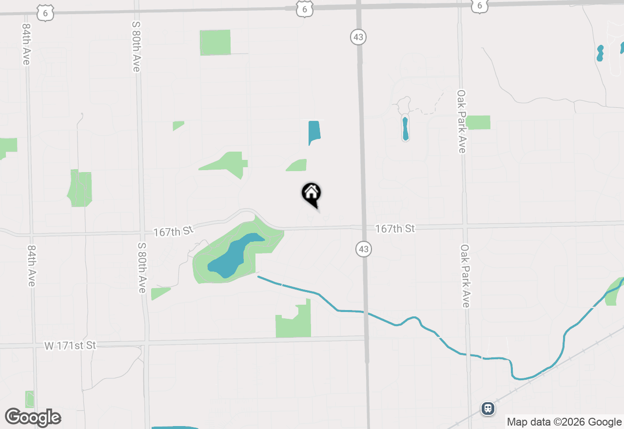 Map of 16619 Wexford Court, Tinley Park, IL 60477