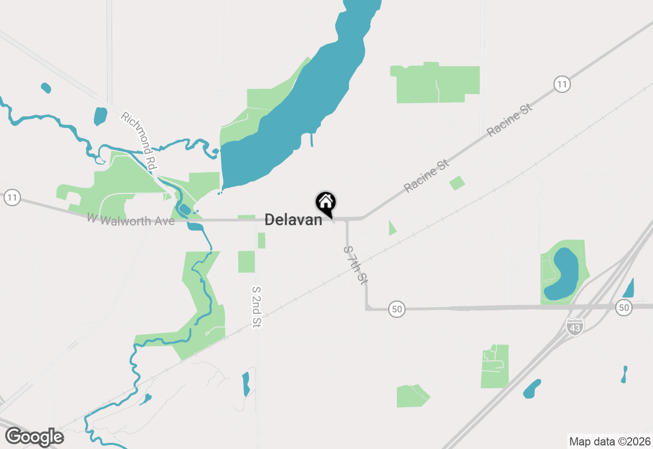 Map of 520 E Walworth Ave, Delavan, WI 53115