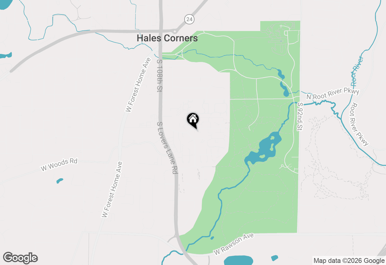 Map of 10345 W Whitnall Edge Dr #101, Franklin, WI 53132