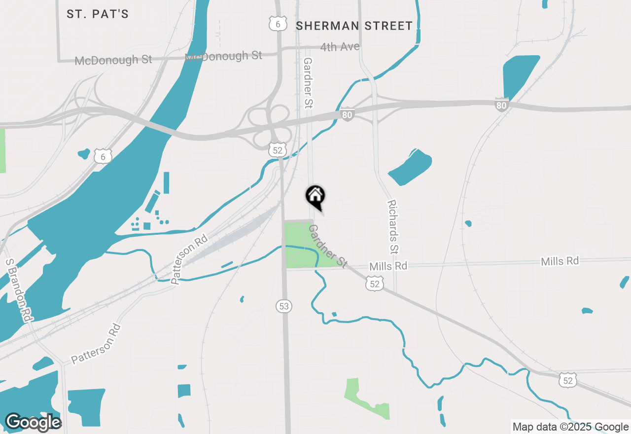 Map of 926 Gardner Street, Joliet, IL 60433