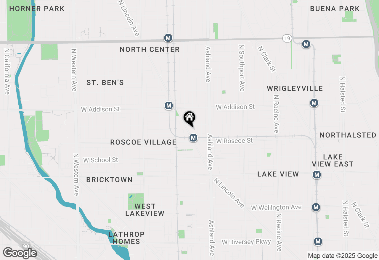 Map of 3443 N Lincoln Avenue #4A, Chicago, IL 60657