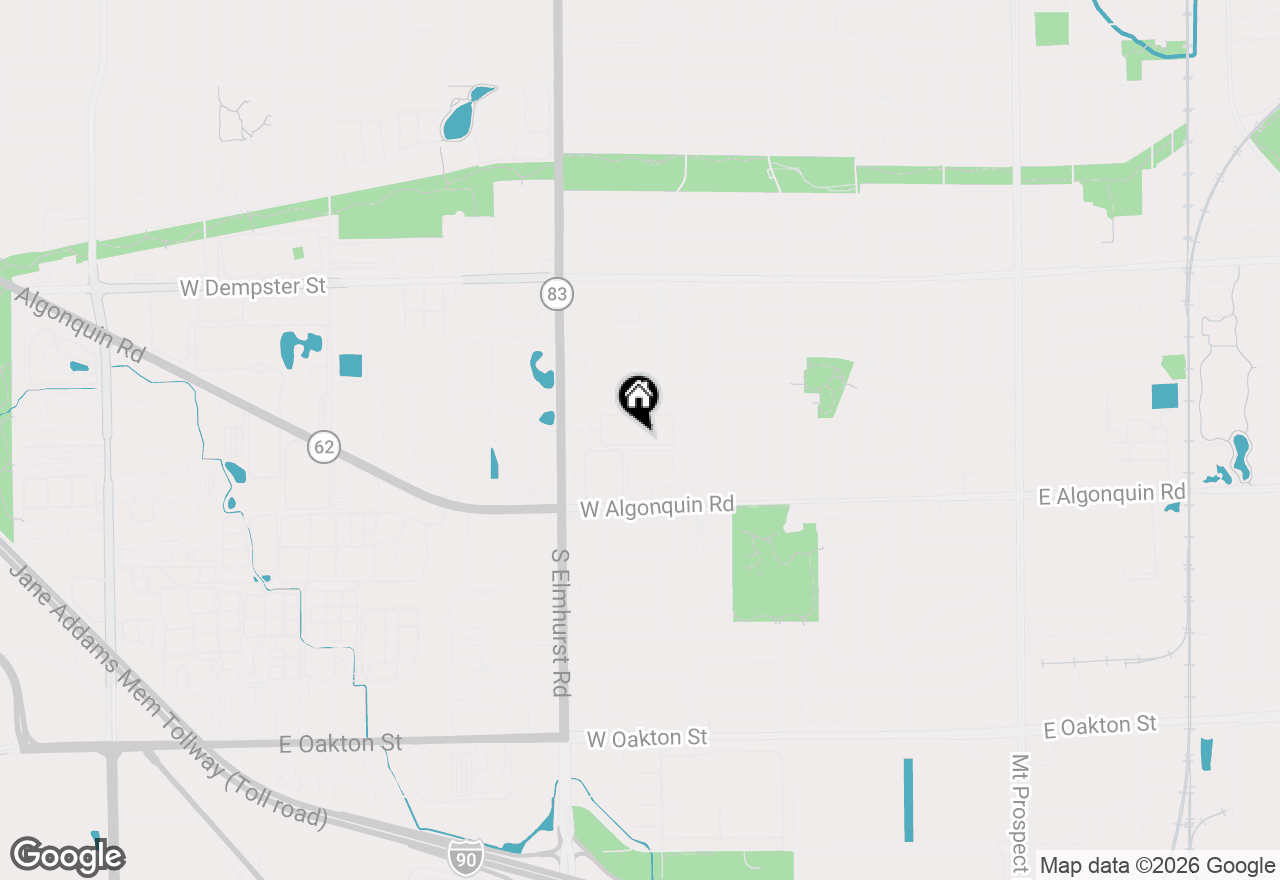 Map of 1113 Holiday Lane #9, Des Plaines, IL 60016