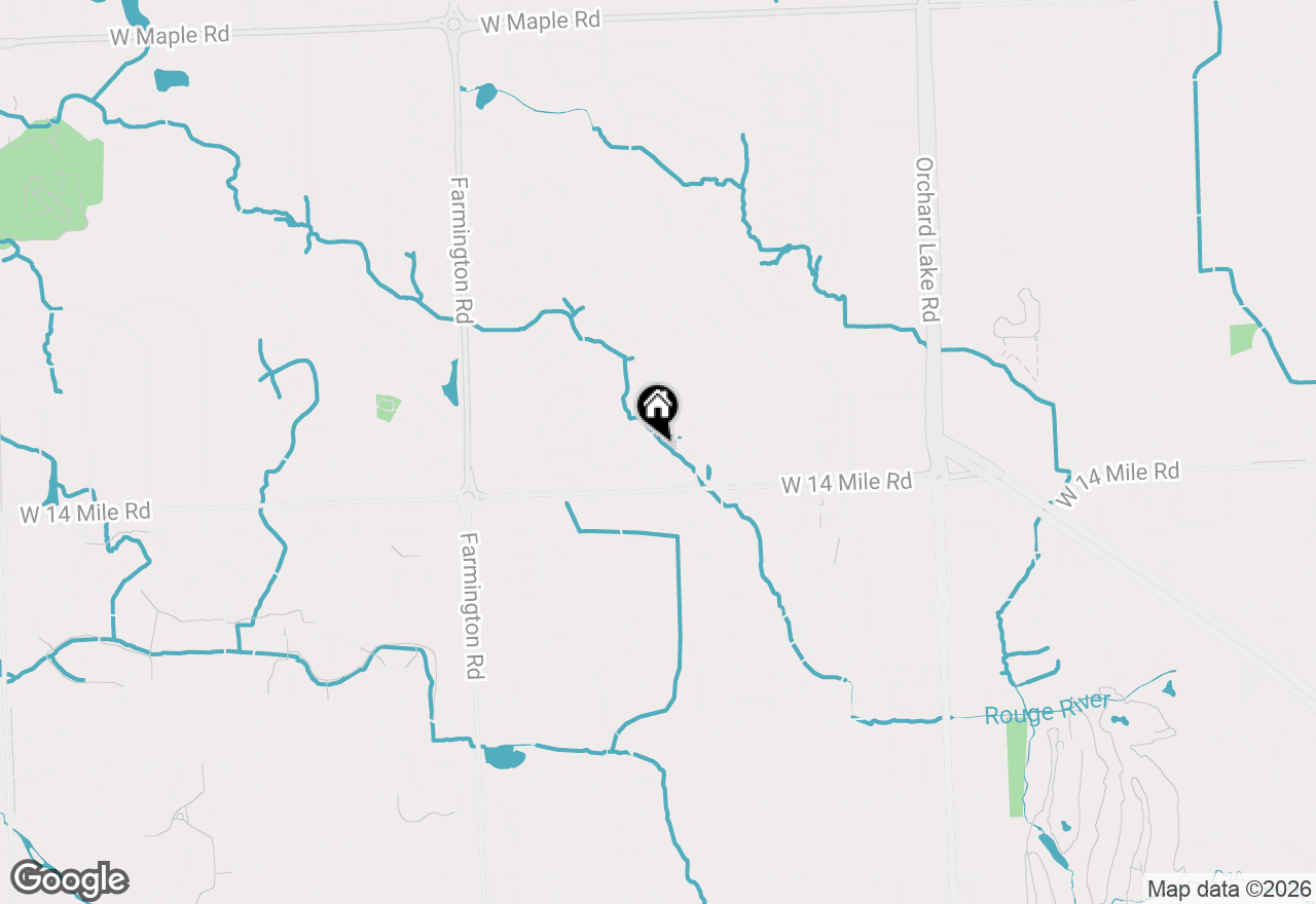 Map of 6011 Pebble Lane Court, West Bloomfield, MI 48322