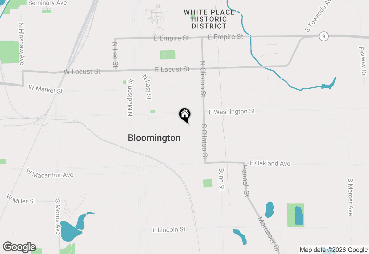 Map of 510 E Grove Street, Bloomington, IL 61701