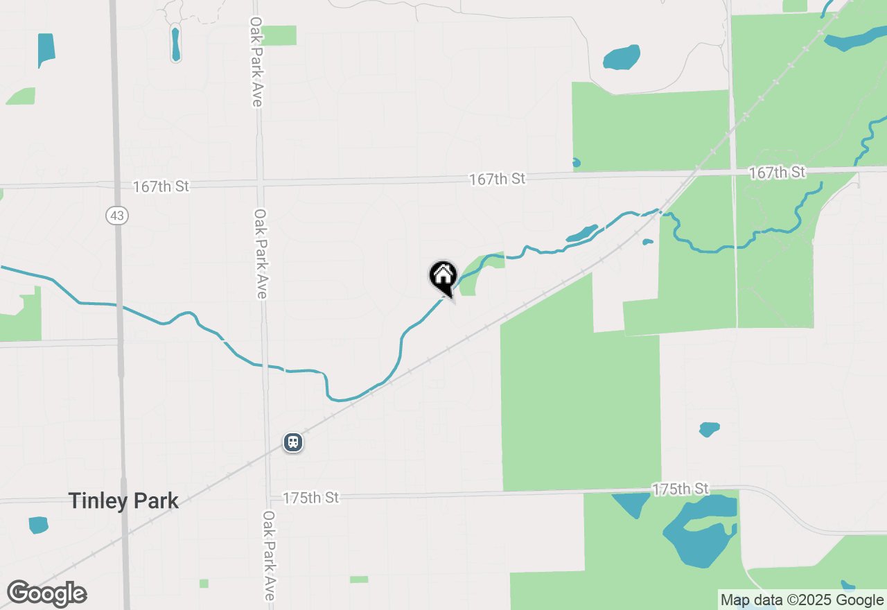Map of 16966 Forest Glen Drive, Tinley Park, IL 60477