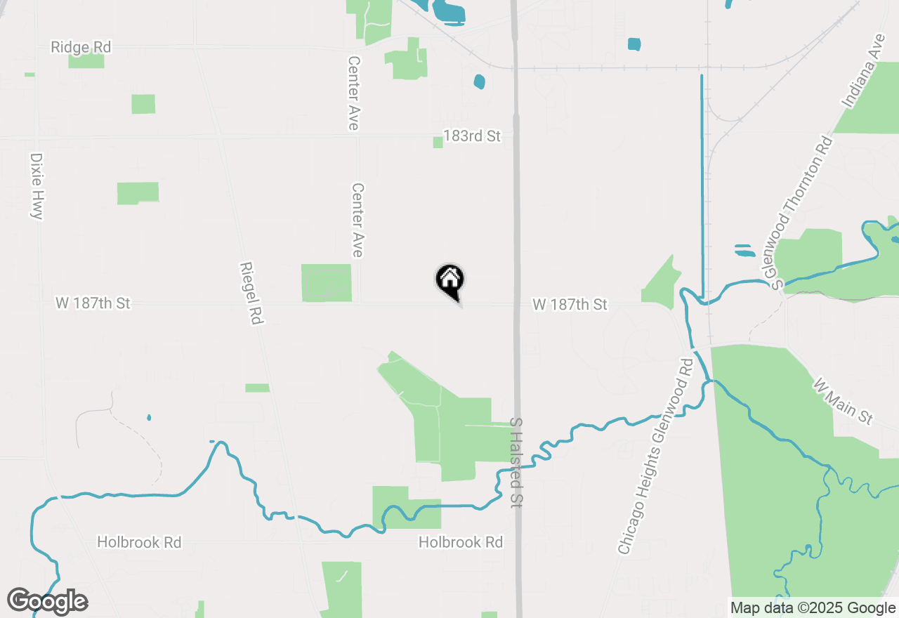 Map of 945 W 187th Street, Homewood, IL 60430