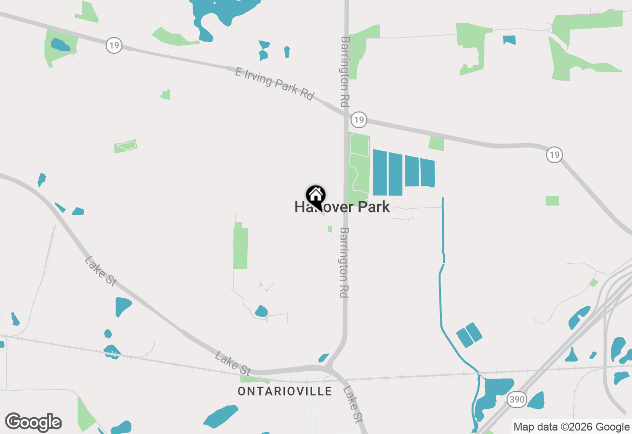 Map of 1672 Evergreen Avenue, Hanover Park, IL 60133