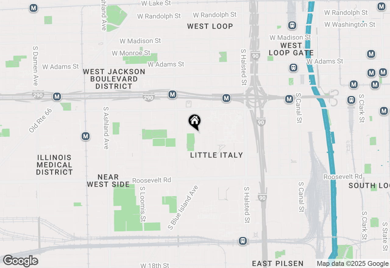 Map of 1077 W Polk Street, Chicago, IL 60607