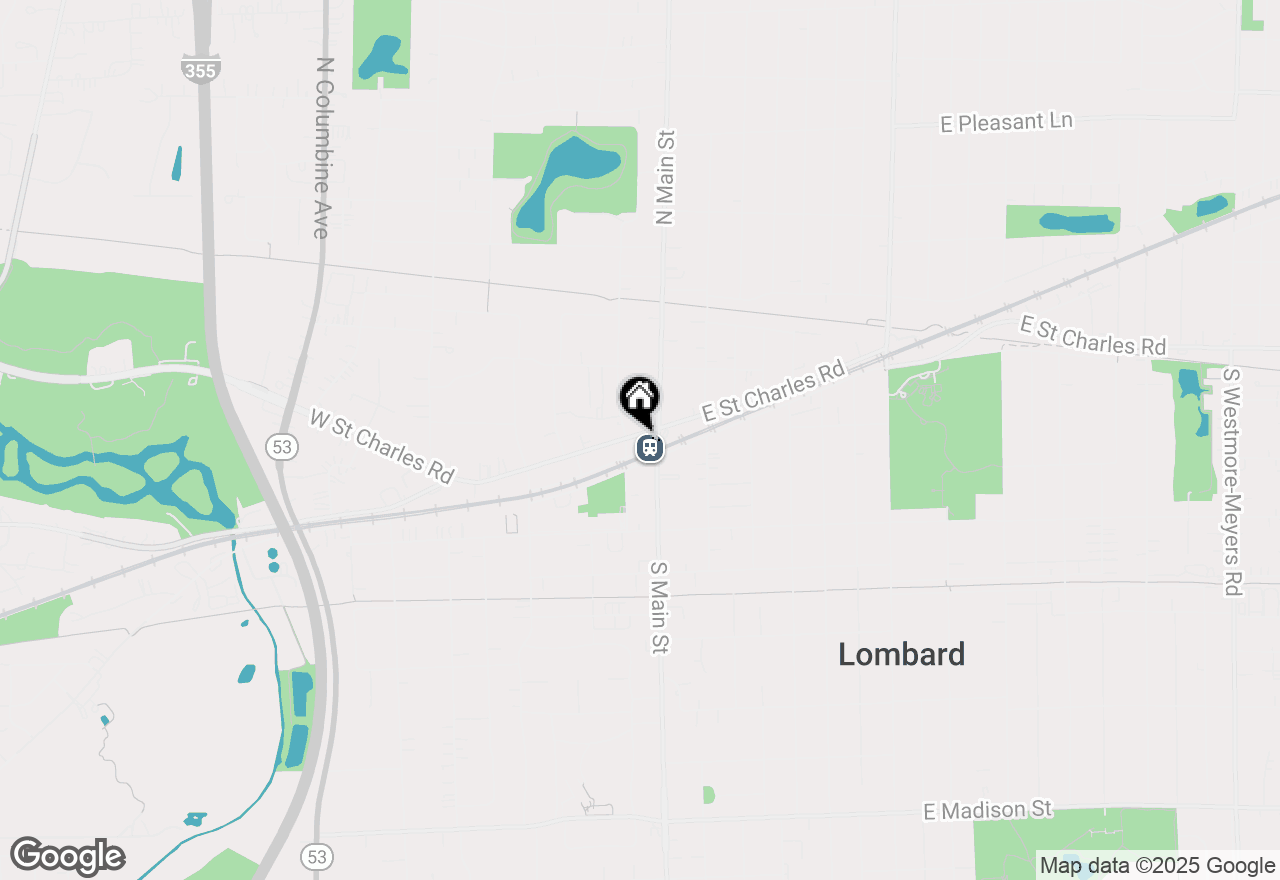 Map of 17 W Saint Charles Road, Lombard, IL 60148