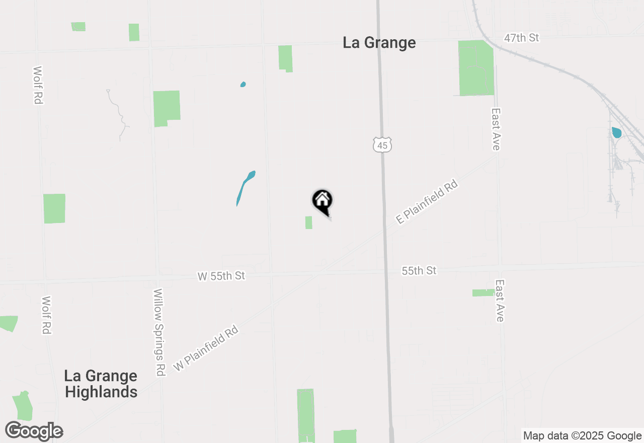Map of 1106 S Kensington Avenue, La Grange, IL 60525