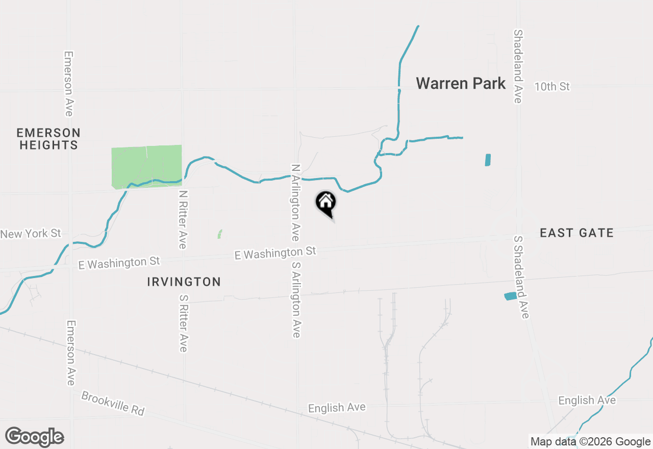 Map of 50 N Catherwood Avenue, Indianapolis, IN 46219