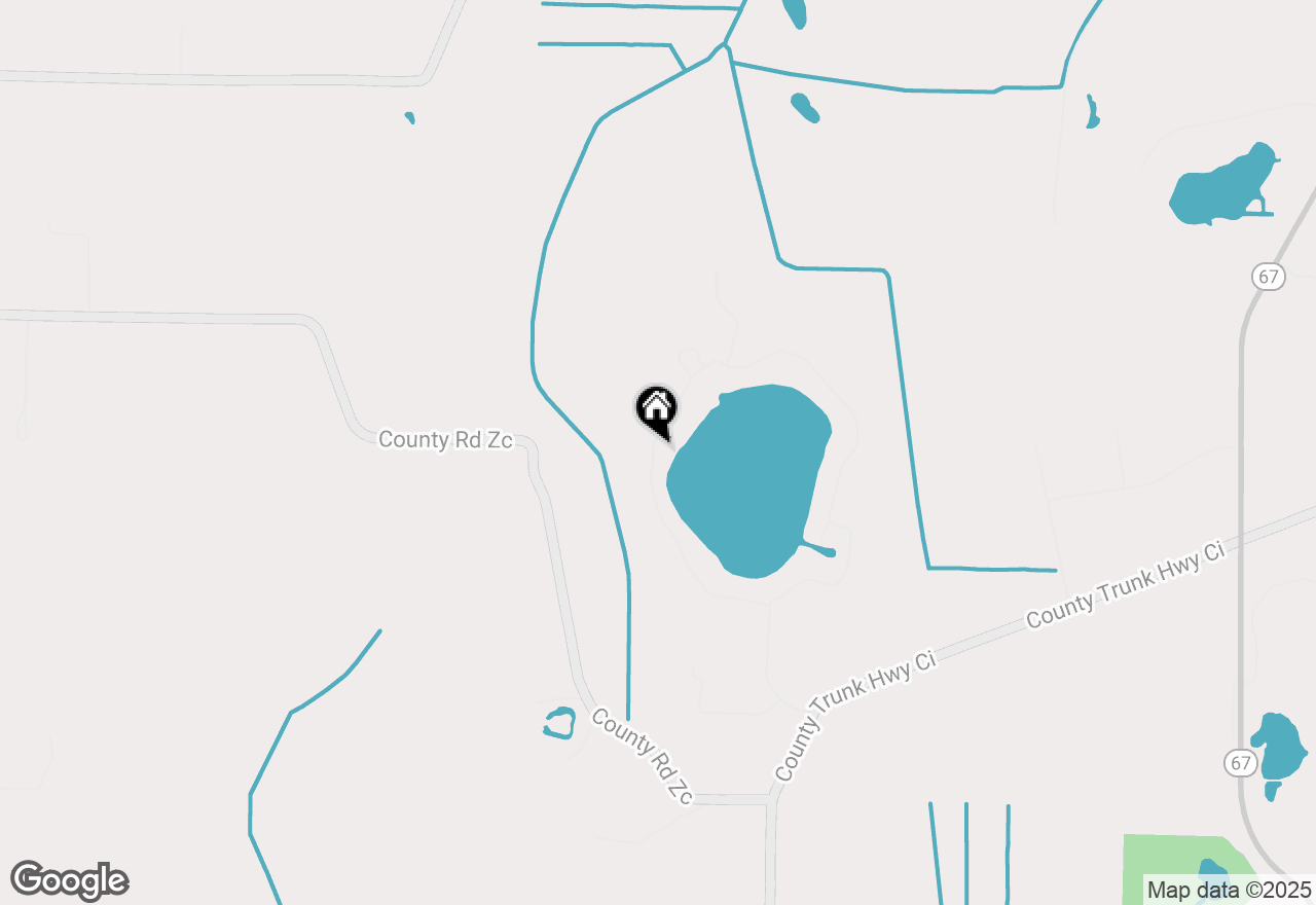 Map of W379S4860 W Pretty Lake Rd, Dousman, WI 53118