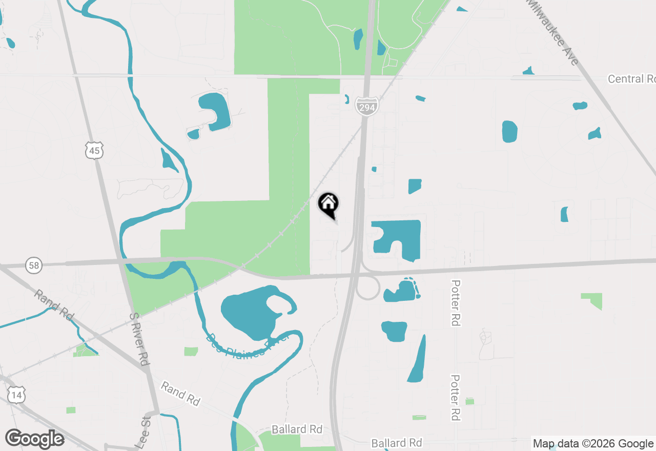 Map of 186 N East River Road, Des Plaines, IL 60016