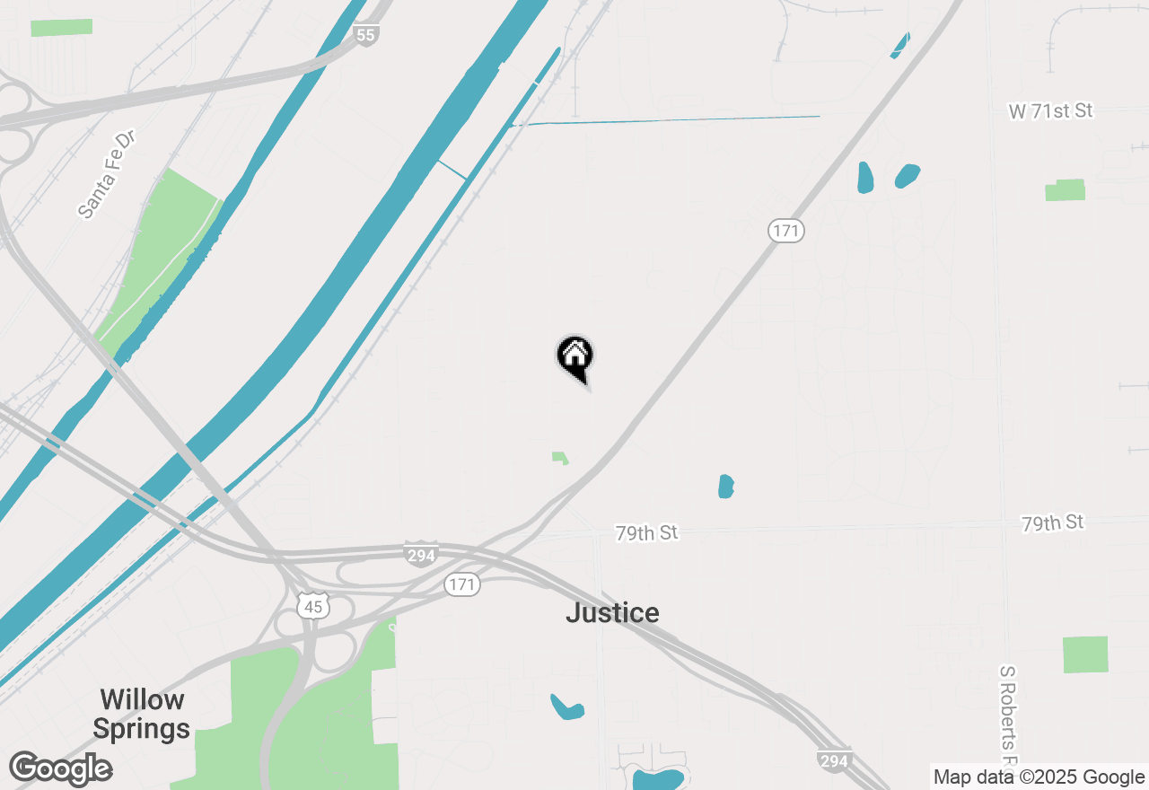 Map of 7682 S 88th Court, Justice, IL 60458