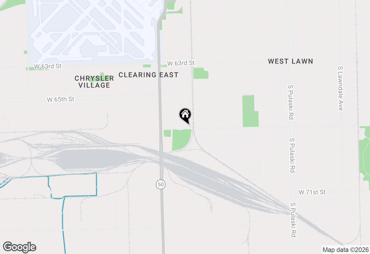 Map of 6657 S Knox Avenue #G, Chicago, IL 60629