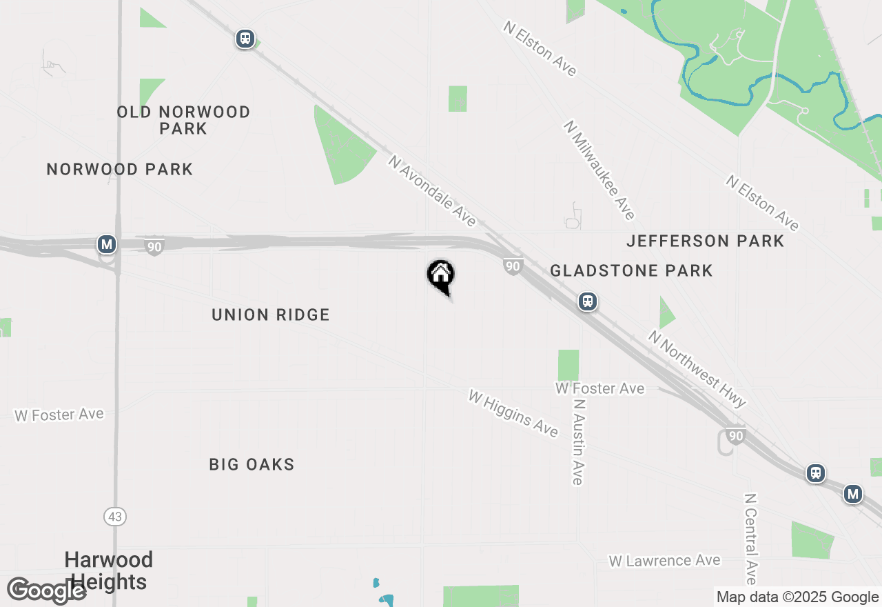 Map of 5406 N Mulligan Avenue, Chicago, IL 60630