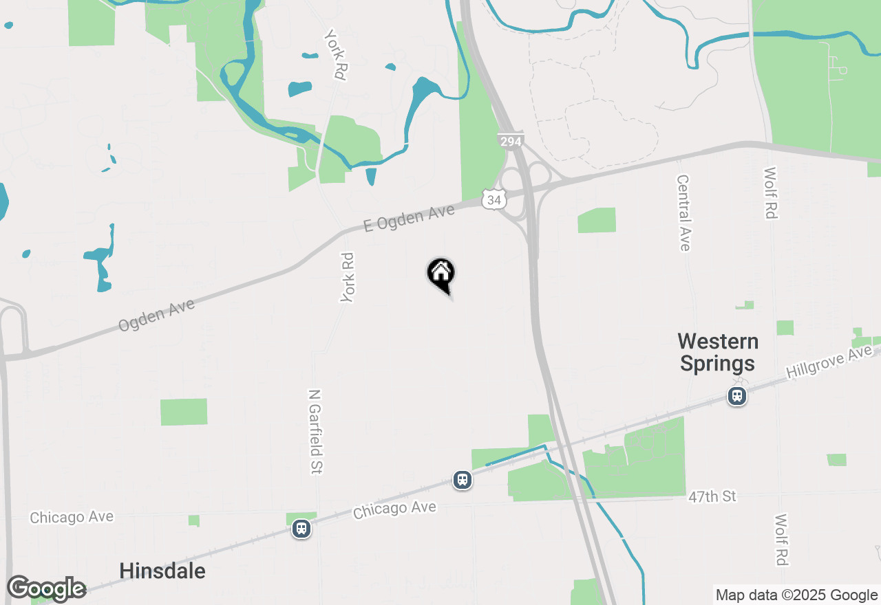 Map of 556 Jefferson Street, Hinsdale, IL 60521