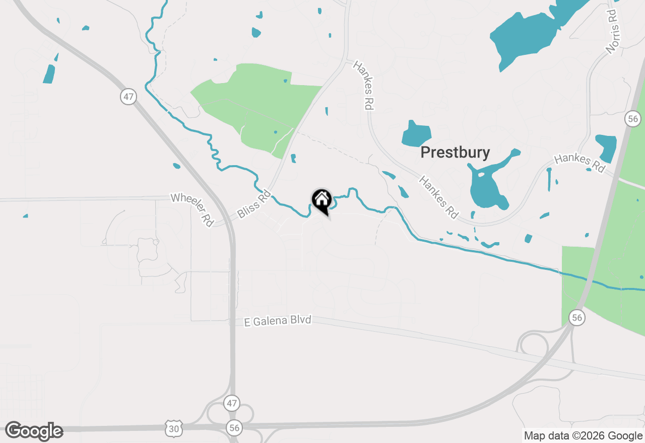 Map of 208 Belle Vue Court #A, Sugar Grove, IL 60554