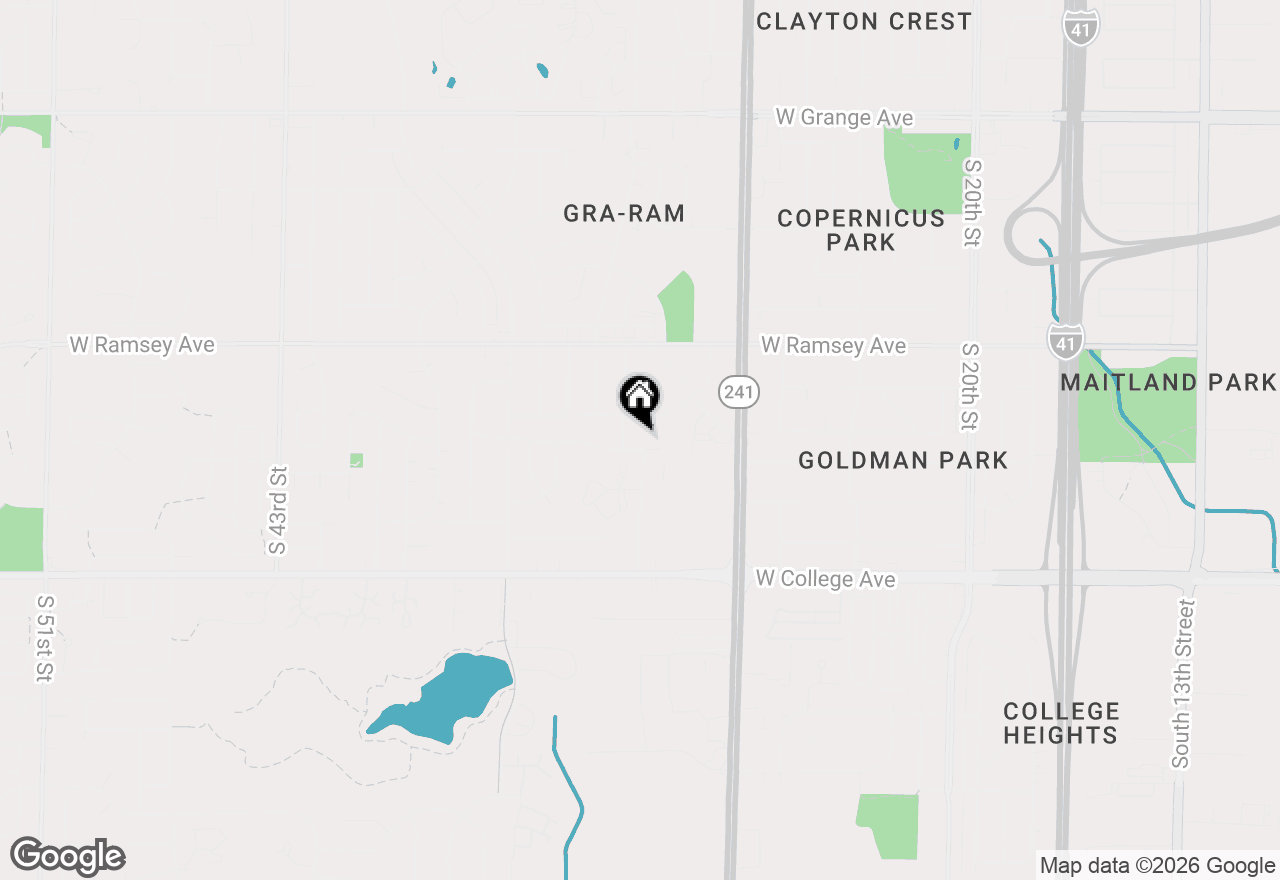 Map of 3080 W Kimberly Ave, Greenfield, WI 53221