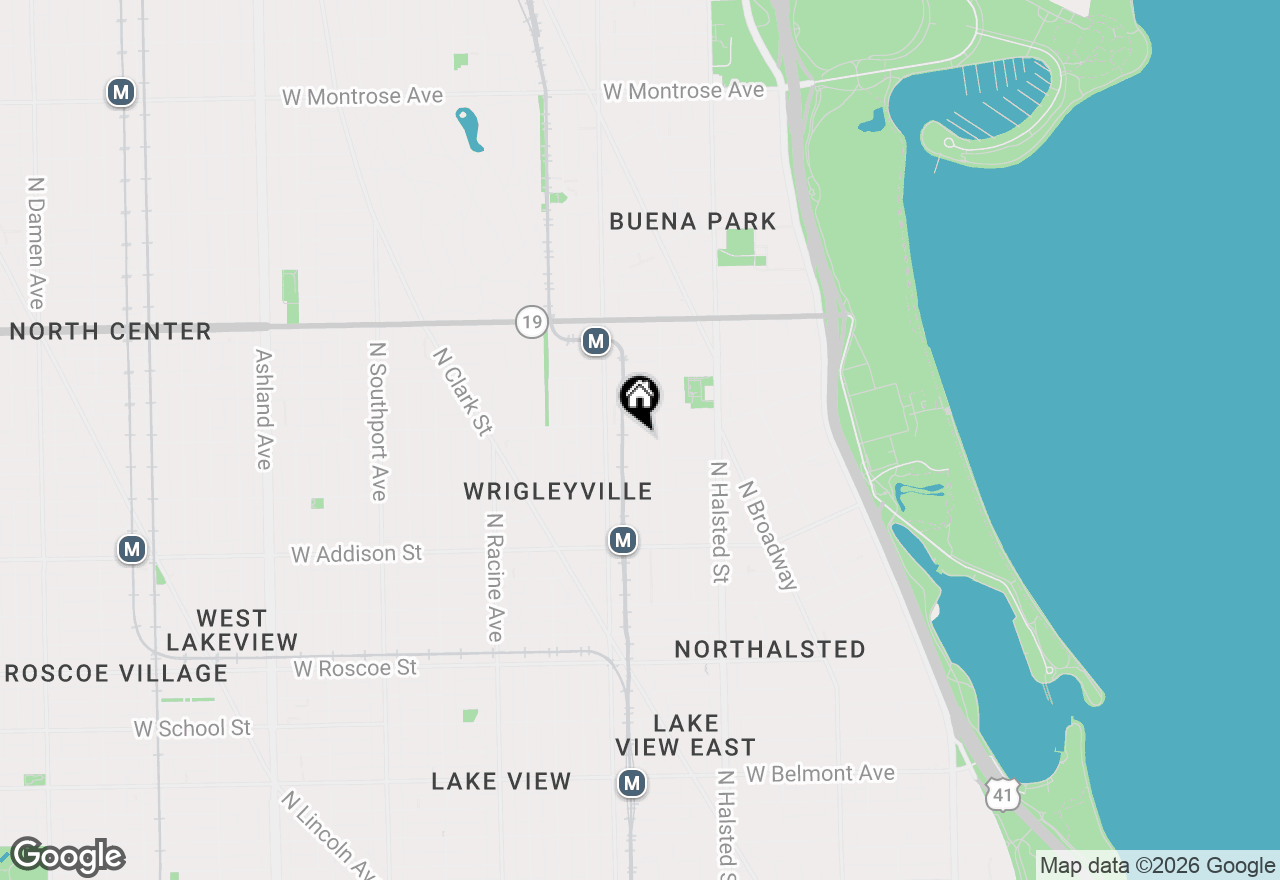 Map of 3755 N Wilton Avenue #3SE, Chicago, IL 60613