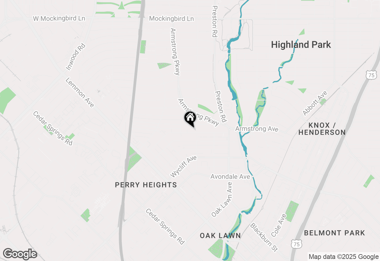 Map of 4033 Hawthorne Avenue, Dallas, TX 75219