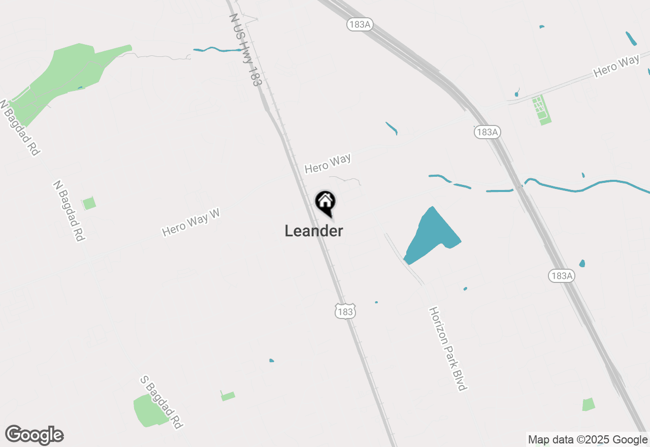 Map of 101 E South St, Leander, TX 78641