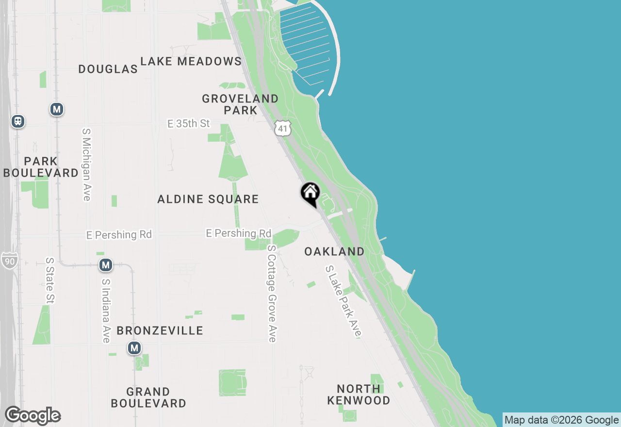Map of 3901 S Lake Park Avenue #D, Chicago, IL 60653