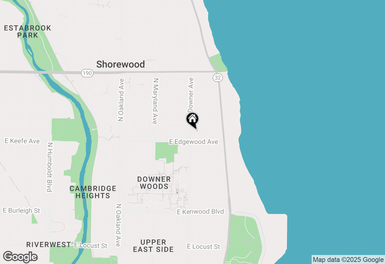 Map of 3530 N Downer Ave, Shorewood, WI 53211