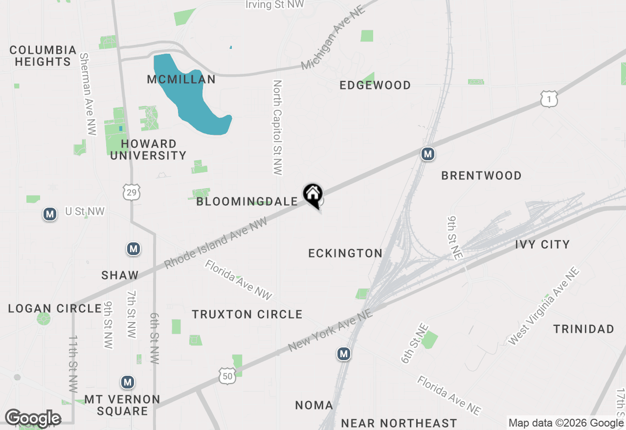 Map of 115 U Street Ne #2, Washington, DC 20002