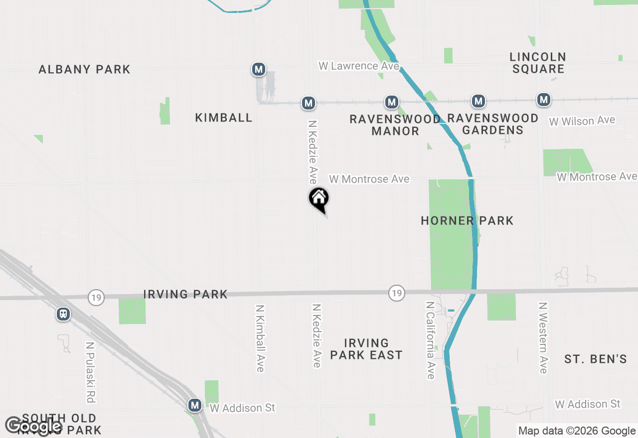 Map of 4235 N Kedzie Avenue #3B, Chicago, IL 60618