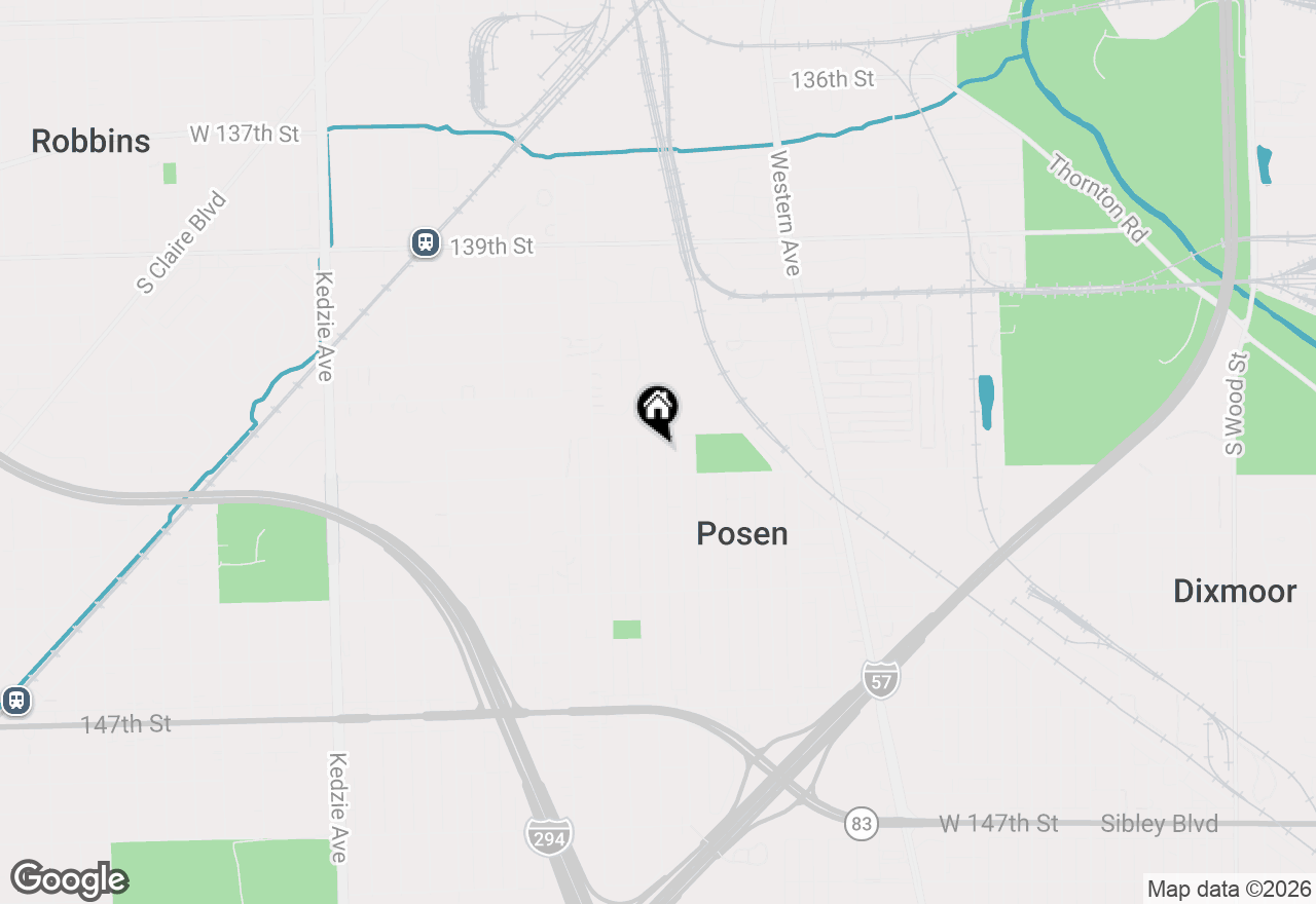 Map of 14229 S Blaine Avenue, Posen, IL 60469