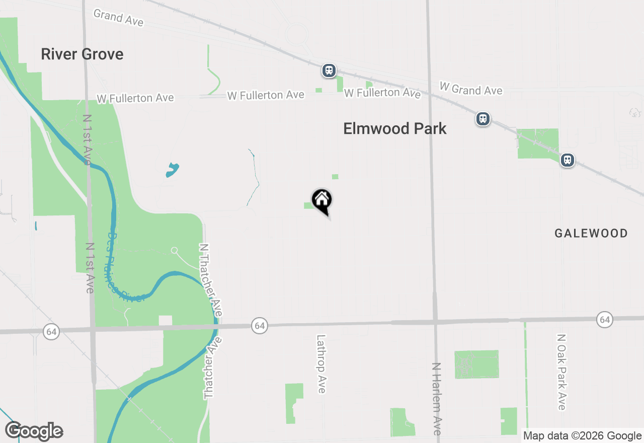 Map of 1927 N 76th Avenue, Elmwood Park, IL 60707