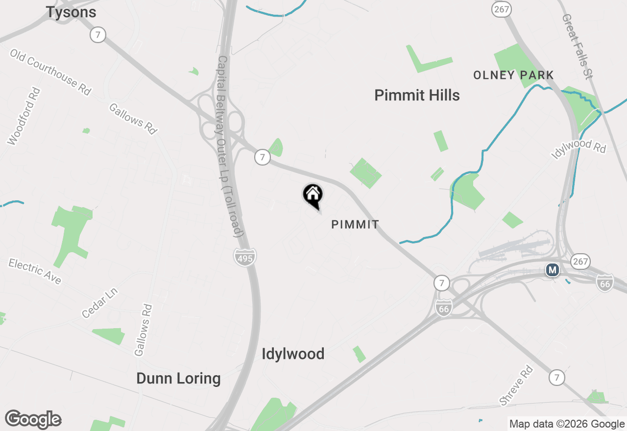 Map of 7729 Marshall Heights Court, Falls Church, VA 22043