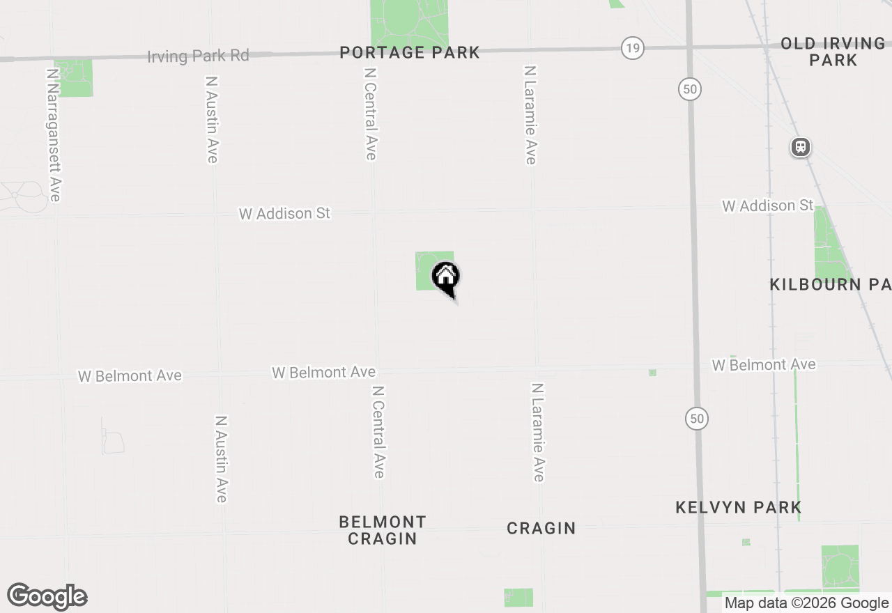 Map of 5412 W Henderson Street, Chicago, IL 60641