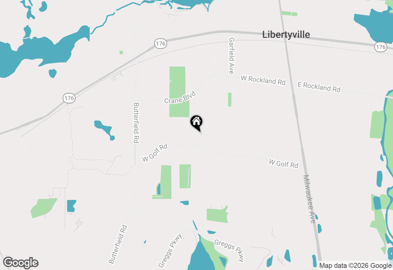 Map of 713 Dawes Street, Libertyville, IL 60048