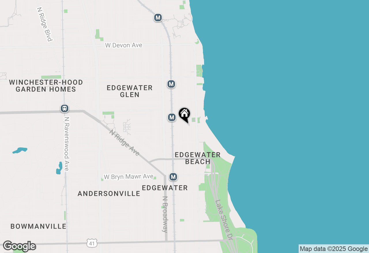 Map of 5860 N Kenmore Avenue #510, Chicago, IL 60660