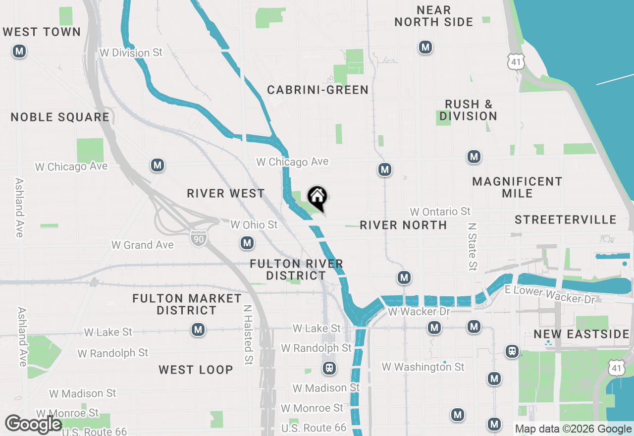 Map of 600 N Kingsbury Street #1005, Chicago, IL 60610